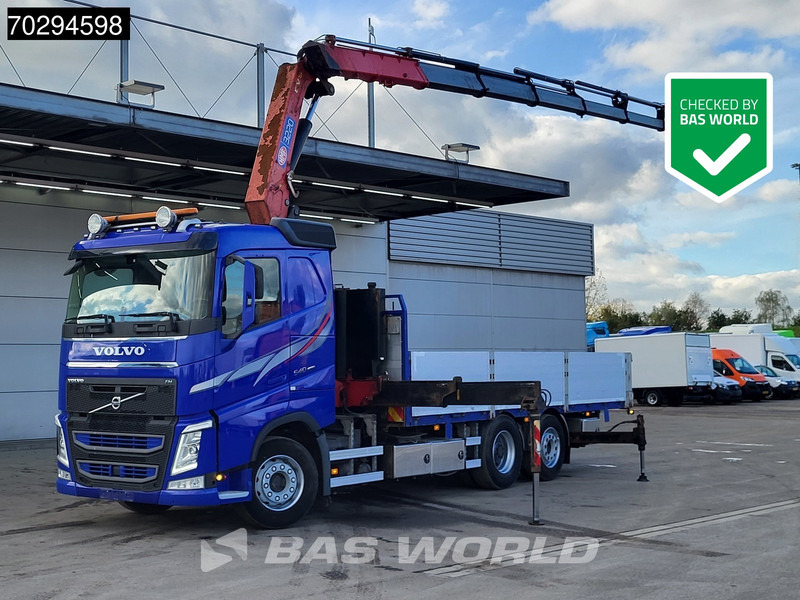 Volvo FH 540 FH 6X2 HMF 3220-K7 Crane Kran Lift-Axle Big-Axle Xenon Automatic Euro 6 - Truk flatbed, Truk derek: gambar 1 Volvo FH 540 FH 6X2 HMF 3220-K7 Crane Kran Lift-Axle Big-Axle Xenon Automatic Euro 6 - Truk flatbed, Truk derek: gambar 1
