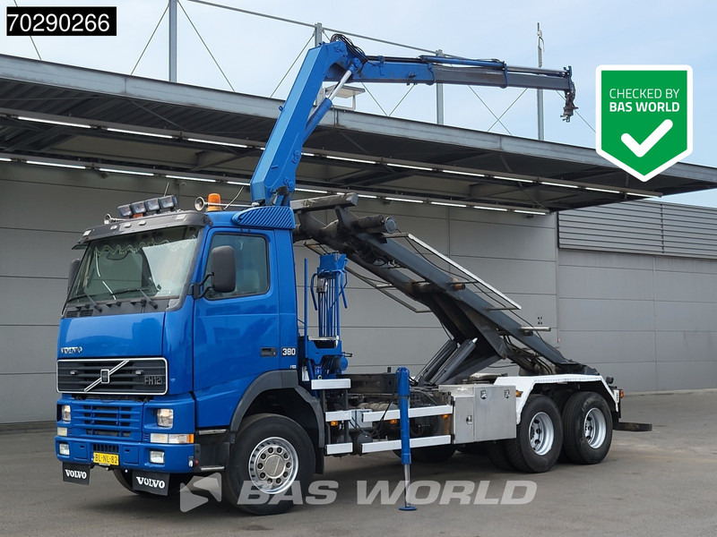 Volvo FH12 380 6X2 NL-Truck HMF 1463K2 Crane Steelsuspension Lift-Axle Manual Euro 3 - Hook lift, Truk derek: gambar 1 Volvo FH12 380 6X2 NL-Truck HMF 1463K2 Crane Steelsuspension Lift-Axle Manual Euro 3 - Hook lift, Truk derek: gambar 1