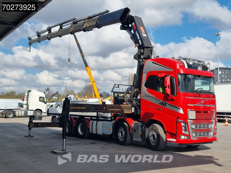 Volvo FH16 650 8X4 Hiab X-HIPRO 1058EP-6 Kran Crane ADR Lift+Lenkachse Euro 6 - Truk flatbed, Truk derek: gambar 2 Volvo FH16 650 8X4 Hiab X-HIPRO 1058EP-6 Kran Crane ADR Lift+Lenkachse Euro 6 - Truk flatbed, Truk derek: gambar 2