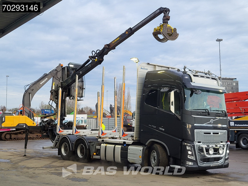 Volvo FH16 750 FH16 6X4 HIAB LOGLIFT F108S 83 Wood crane Retarder VEB+ Big-Axle Euro 6 - Truk logging, Truk derek: gambar 3 Volvo FH16 750 FH16 6X4 HIAB LOGLIFT F108S 83 Wood crane Retarder VEB+ Big-Axle Euro 6 - Truk logging, Truk derek: gambar 3