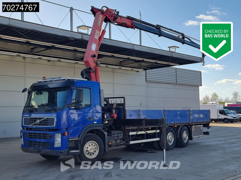 Volvo FM 330 6X2 HMF 1820 K3 Kran Crane Lift+Steering Axle Xenon Euro 5 - Truk flatbed, Truk derek: gambar 1 Volvo FM 330 6X2 HMF 1820 K3 Kran Crane Lift+Steering Axle Xenon Euro 5 - Truk flatbed, Truk derek: gambar 1