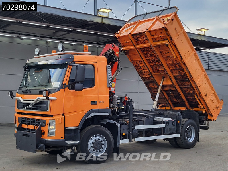 Volvo FM 340 FM 4X4 4x4 Crane Palfinger PK10501 Tipper Big-Axle Full Steel - Truk jungkit, Truk derek: gambar 3 Volvo FM 340 FM 4X4 4x4 Crane Palfinger PK10501 Tipper Big-Axle Full Steel - Truk jungkit, Truk derek: gambar 3