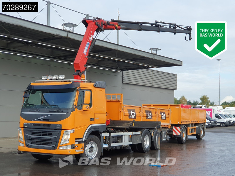 Volvo FM 420 6X2 Combi HMF 2120 K 4 Crane Kran Lift+lenkasche Euro 6 - Truk jungkit, Truk derek: gambar 1 Volvo FM 420 6X2 Combi HMF 2120 K 4 Crane Kran Lift+lenkasche Euro 6 - Truk jungkit, Truk derek: gambar 1