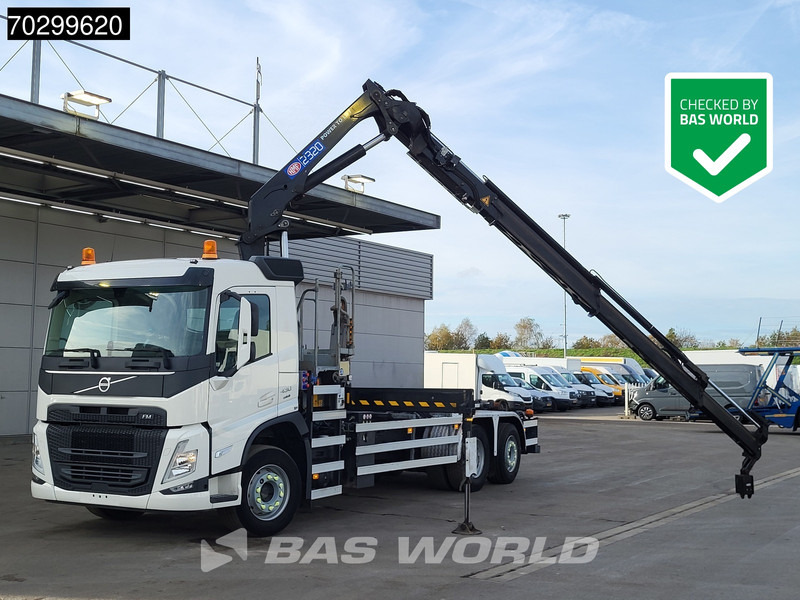 Volvo FM 430 FM 6X2 HMF 2320K-RCS Kran Crane + VDL S-21-6200 Lift + Steering Axle - Hook lift, Truk derek: gambar 1 Volvo FM 430 FM 6X2 HMF 2320K-RCS Kran Crane + VDL S-21-6200 Lift + Steering Axle - Hook lift, Truk derek: gambar 1