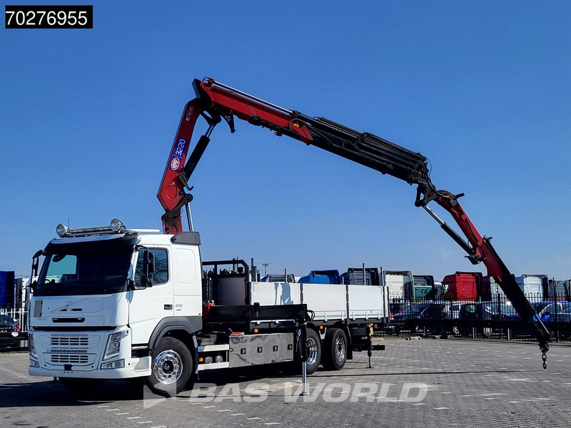 Volvo FM 450 6X2 HMF 3220 Crane Kran Lift-Lenkachse VEB+ Euro 6 - Truk flatbed, Truk derek: gambar 5 Volvo FM 450 6X2 HMF 3220 Crane Kran Lift-Lenkachse VEB+ Euro 6 - Truk flatbed, Truk derek: gambar 5