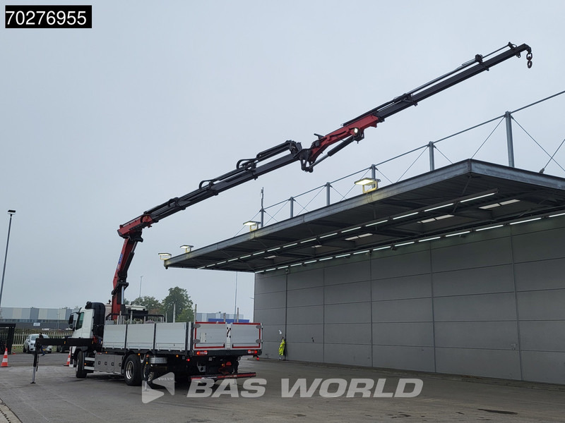 Volvo FM 450 6X2 HMF3220 K5 + Jib K5 Crane Kran Lift-Steering Axle VEB+ Automatic - Truk flatbed, Truk derek: gambar 2 Volvo FM 450 6X2 HMF3220 K5 + Jib K5 Crane Kran Lift-Steering Axle VEB+ Automatic - Truk flatbed, Truk derek: gambar 2