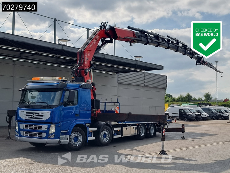 Volvo FM 450 8X2 FASSI 100 Ton/Meter 7 + 6 Jib Lift+Stuuras Euro 5 - Truk flatbed, Truk derek: gambar 1 Volvo FM 450 8X2 FASSI 100 Ton/Meter 7 + 6 Jib Lift+Stuuras Euro 5 - Truk flatbed, Truk derek: gambar 1
