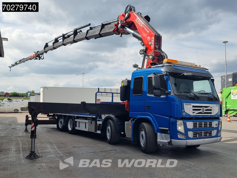 Volvo FM 450 8X2 FASSI 100 Ton/Meter 7 + 6 Jib Lift+Stuuras Euro 5 - Truk flatbed, Truk derek: gambar 3 Volvo FM 450 8X2 FASSI 100 Ton/Meter 7 + 6 Jib Lift+Stuuras Euro 5 - Truk flatbed, Truk derek: gambar 3