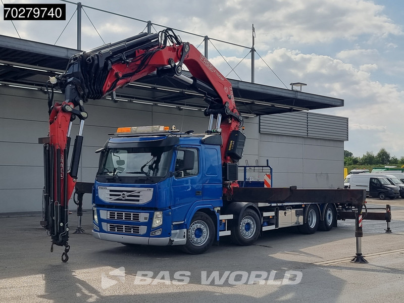 Volvo FM 450 8X2 FASSI 100 Ton/Meter Crane Kran 7 + 6 Jib Lift+steering Axle Euro 5 - Truk flatbed, Truk derek: gambar 5 Volvo FM 450 8X2 FASSI 100 Ton/Meter Crane Kran 7 + 6 Jib Lift+steering Axle Euro 5 - Truk flatbed, Truk derek: gambar 5