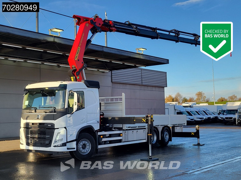 Volvo FM 500 6X2 NEW! Palfinger PK41002 EH-E Kran Crane Lift-steering Axle Euro 6 - Truk flatbed, Truk derek: gambar 1 Volvo FM 500 6X2 NEW! Palfinger PK41002 EH-E Kran Crane Lift-steering Axle Euro 6 - Truk flatbed, Truk derek: gambar 1