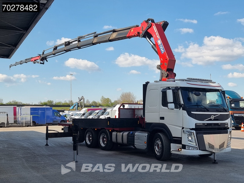 Volvo FM 500 8X4 HMF5020 K6 + Fly Jib Lift+Lenkachse Crane Kran Euro 6 - Truk flatbed, Truk derek: gambar 3 Volvo FM 500 8X4 HMF5020 K6 + Fly Jib Lift+Lenkachse Crane Kran Euro 6 - Truk flatbed, Truk derek: gambar 3
