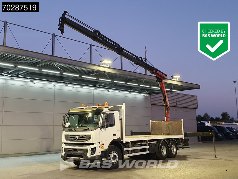 Volvo FMX 370 6X4 Palfinger PK18002 EH Crane Kran Automatic Euro 5 - Truk flatbed, Truk derek: gambar 1 Volvo FMX 370 6X4 Palfinger PK18002 EH Crane Kran Automatic Euro 5 - Truk flatbed, Truk derek: gambar 1