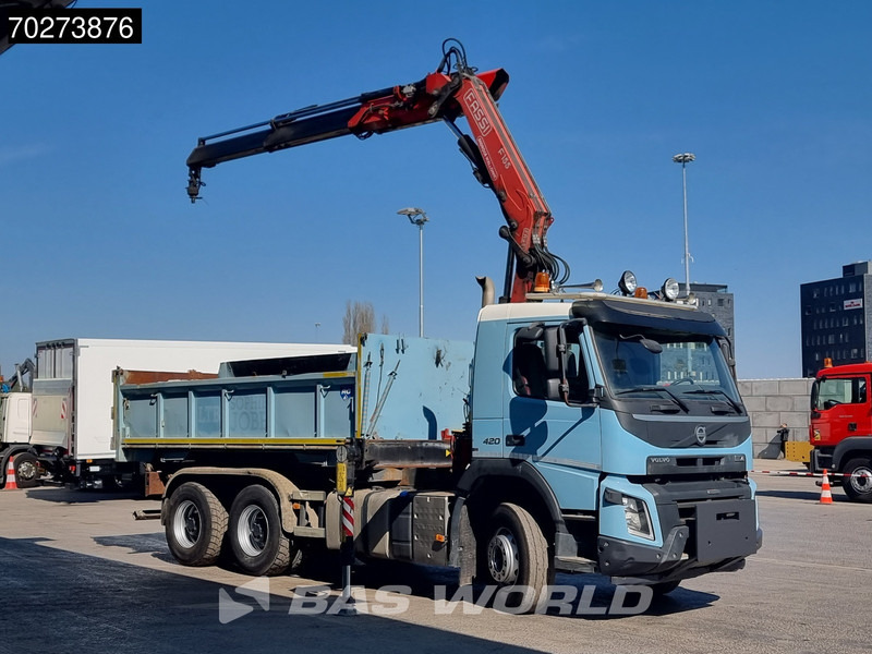 Volvo FMX 420 6X4 Fassi F155A.2.22 Crane 9m3 Big-Axle Automatic Euro 5 - Truk jungkit, Truk derek: gambar 2 Volvo FMX 420 6X4 Fassi F155A.2.22 Crane 9m3 Big-Axle Automatic Euro 5 - Truk jungkit, Truk derek: gambar 2