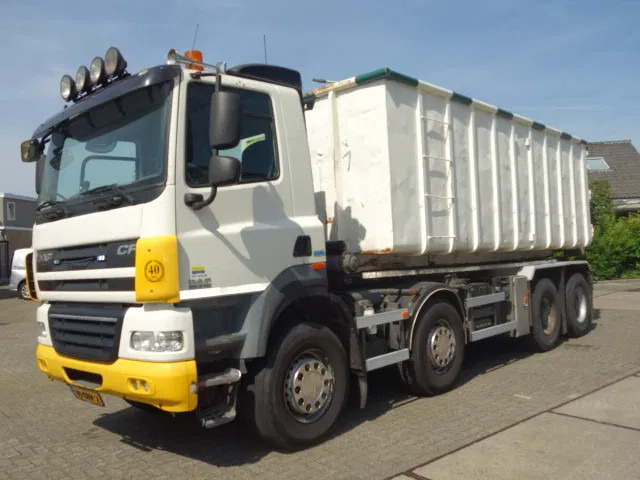 DAF CF 410 8X4 NCH CONTAINER SYSTEEM 32 TON 90 graden silo containers,25 CUB CONTAINER - Truk pembawa sistem kabel: gambar 1 DAF CF 410 8X4 NCH CONTAINER SYSTEEM 32 TON 90 graden silo containers,25 CUB CONTAINER - Truk pembawa sistem kabel: gambar 1