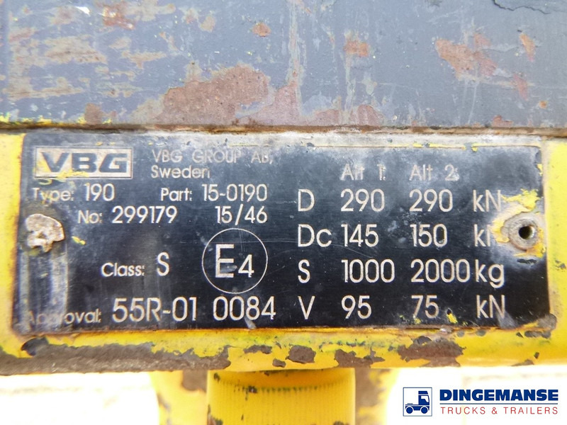 Trailer flatbed Adcliffe 2-axle drawbar platform trailer 7 t: gambar 14