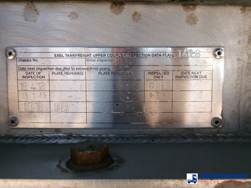 Semi-trailer tangki Clayton Bitumen tank inox 33 m3 / 1 comp + ADR: gambar 11