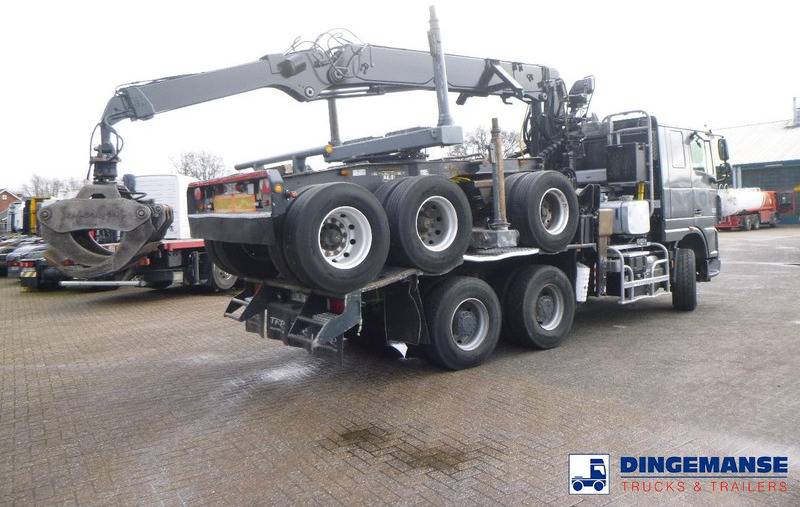 DAF XF 105.510 6x4 + Loglift F281S83 crane / timber truck + dolly - Truk derek: gambar 4 DAF XF 105.510 6x4 + Loglift F281S83 crane / timber truck + dolly - Truk derek: gambar 4