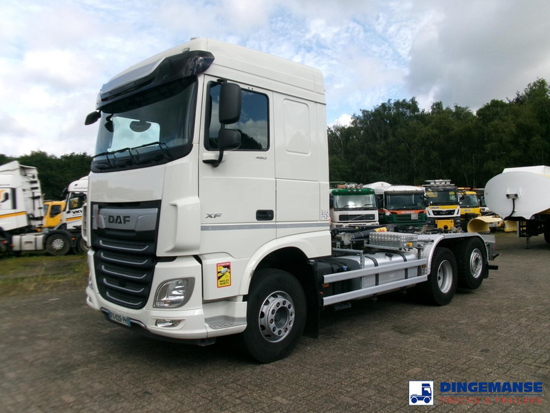 DAF XF 480 FAN 6x2 Hyva container hook 20 t - Hook lift: gambar 1 DAF XF 480 FAN 6x2 Hyva container hook 20 t - Hook lift: gambar 1