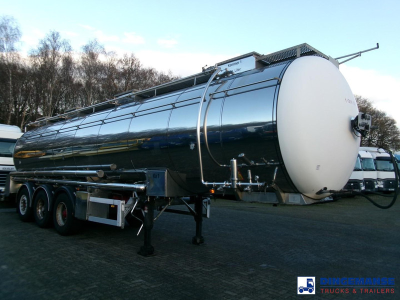 Feldbinder Chemical tank inox 33.5 m3 / 1 comp + pump - Semi-trailer tangki: gambar 2 Feldbinder Chemical tank inox 33.5 m3 / 1 comp + pump - Semi-trailer tangki: gambar 2