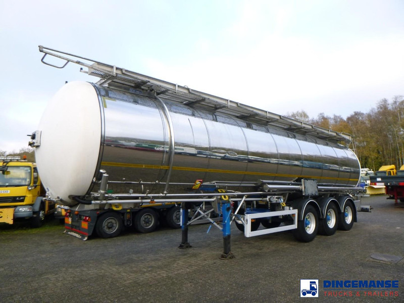 Feldbinder Chemical tank inox L4BH 37.5 m3 / 1 comp - Semi-trailer tangki: gambar 1 Feldbinder Chemical tank inox L4BH 37.5 m3 / 1 comp - Semi-trailer tangki: gambar 1