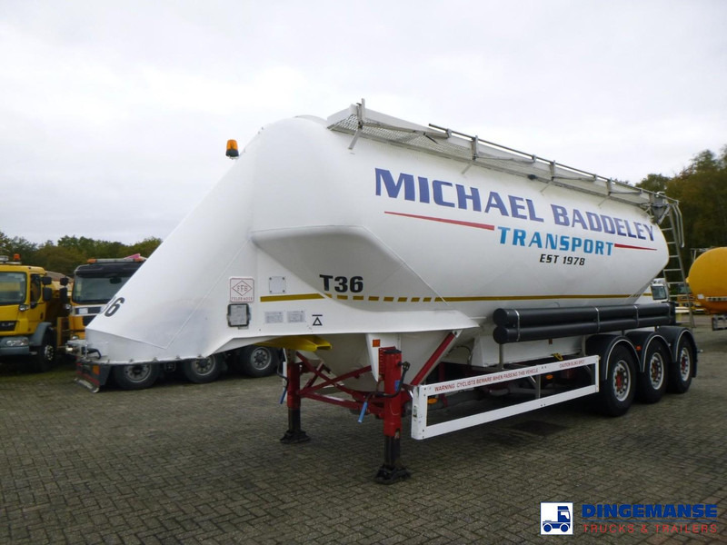 Feldbinder Powder tank alu 40 m3 / 1 comp - Semi-trailer tangki: gambar 1 Feldbinder Powder tank alu 40 m3 / 1 comp - Semi-trailer tangki: gambar 1