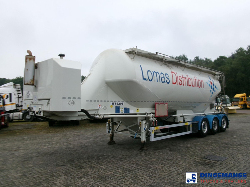 Feldbinder Powder tank alu 40 m3 / 1 comp + compressor - Semi-trailer tangki: gambar 1 Feldbinder Powder tank alu 40 m3 / 1 comp + compressor - Semi-trailer tangki: gambar 1