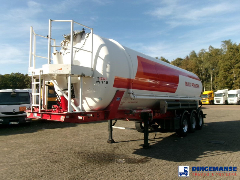 Feldbinder Powder tank alu 41 m3 (tipping) - Semi-trailer tangki: gambar 1 Feldbinder Powder tank alu 41 m3 (tipping) - Semi-trailer tangki: gambar 1