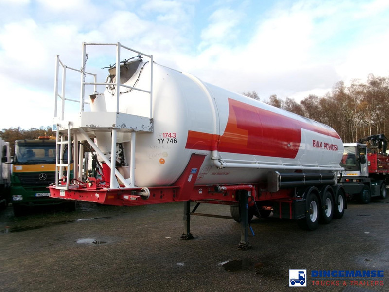 Feldbinder Powder tank alu 41 m3 (tipping) - Semi-trailer tangki: gambar 1 Feldbinder Powder tank alu 41 m3 (tipping) - Semi-trailer tangki: gambar 1