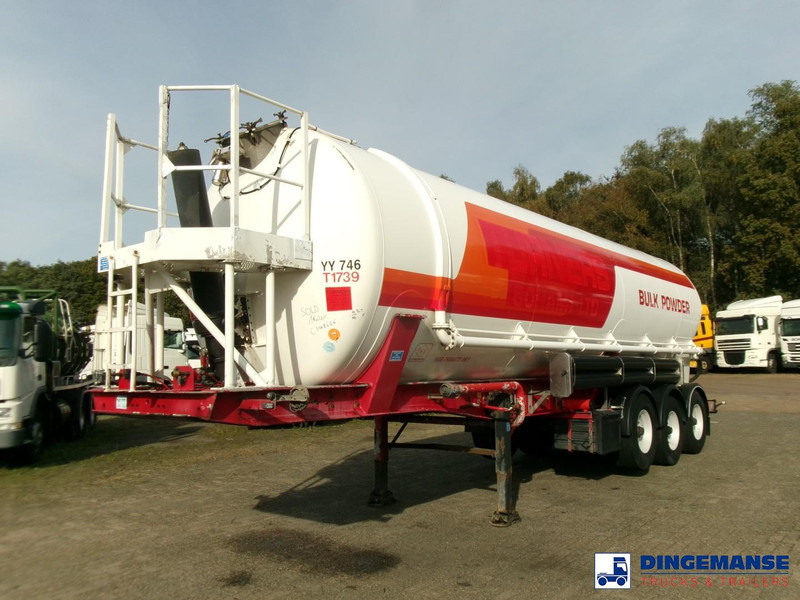 Feldbinder Powder tank alu 41 m3 (tipping) - Semi-trailer tangki: gambar 1 Feldbinder Powder tank alu 41 m3 (tipping) - Semi-trailer tangki: gambar 1