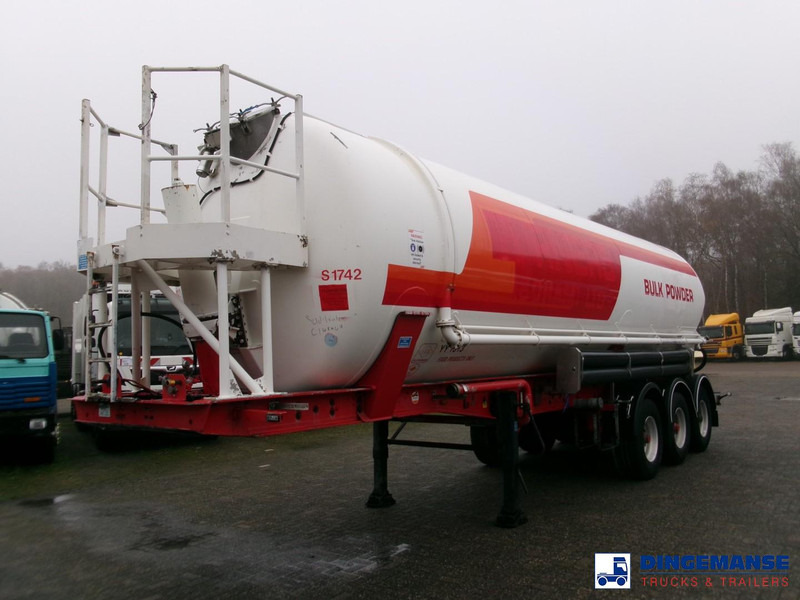 Feldbinder Powder tank alu 41 m3 (tipping) - Semi-trailer tangki: gambar 1 Feldbinder Powder tank alu 41 m3 (tipping) - Semi-trailer tangki: gambar 1