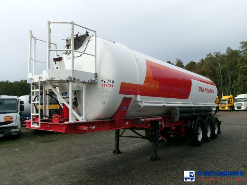 Feldbinder Powder tank alu 41 m3 (tipping) - Semi-trailer tangki: gambar 1 Feldbinder Powder tank alu 41 m3 (tipping) - Semi-trailer tangki: gambar 1