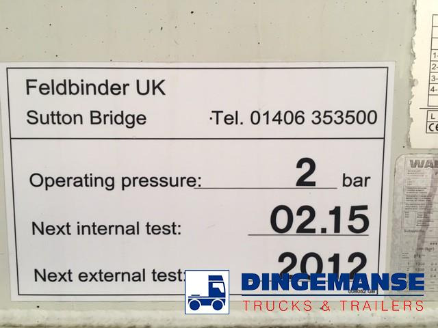 Semi-trailer tangki Feldbinder Powder tank alu 43 m3 / 1 comp: gambar 12 Semi-trailer tangki Feldbinder Powder tank alu 43 m3 / 1 comp: gambar 12