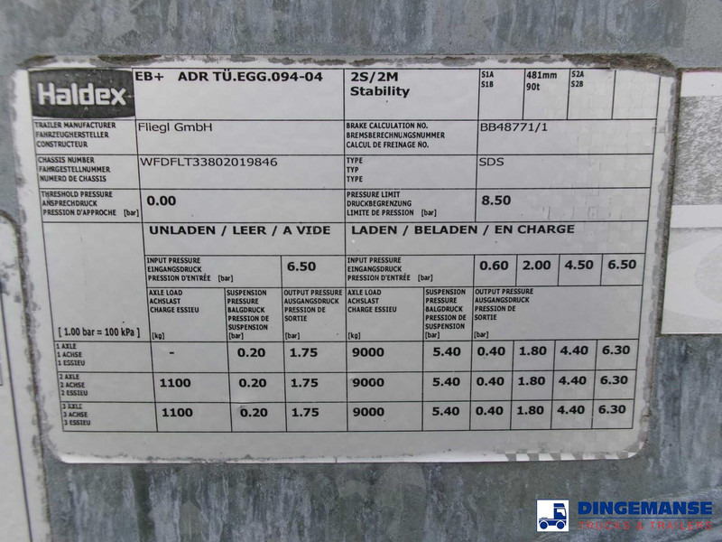 Semi-trailer pengangkut mobil Fliegl 3-axle container trailer 45 ft: gambar 16 Semi-trailer pengangkut mobil Fliegl 3-axle container trailer 45 ft: gambar 16