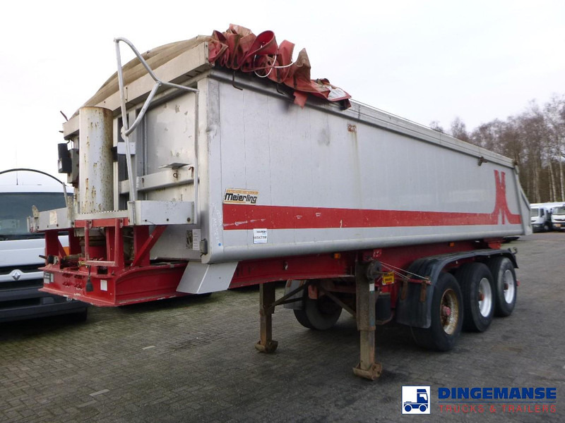 Meierling Tipper trailer alu 21 m3 + tarpaulin - Semi-trailer jungkit: gambar 1 Meierling Tipper trailer alu 21 m3 + tarpaulin - Semi-trailer jungkit: gambar 1