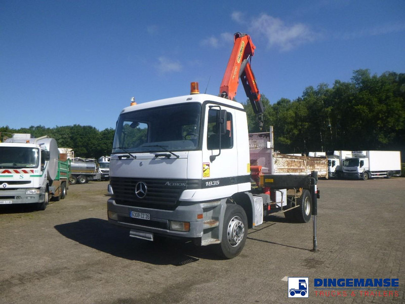 Mercedes-Benz Actros 1835 4x2 tipper + Palfinger PK12000 - Truk derek: gambar 1 Mercedes-Benz Actros 1835 4x2 tipper + Palfinger PK12000 - Truk derek: gambar 1
