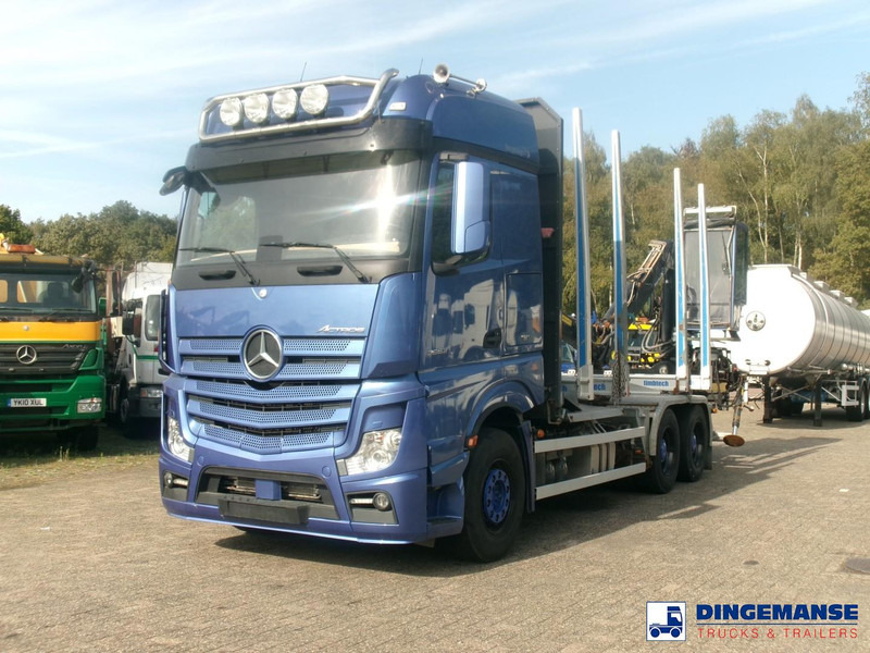Mercedes-Benz Actros 2663 6x4 Euro 6 loglift F96 crane timber truck - Truk derek: gambar 1 Mercedes-Benz Actros 2663 6x4 Euro 6 loglift F96 crane timber truck - Truk derek: gambar 1