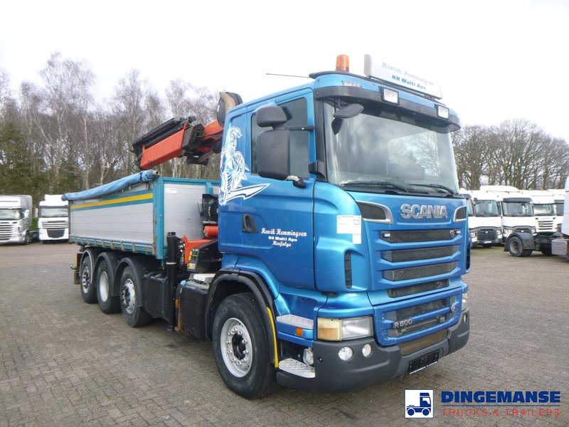 Truk derek Scania R 500 8X2 tipper + Palfinger PK27001 EHD: gambar 11