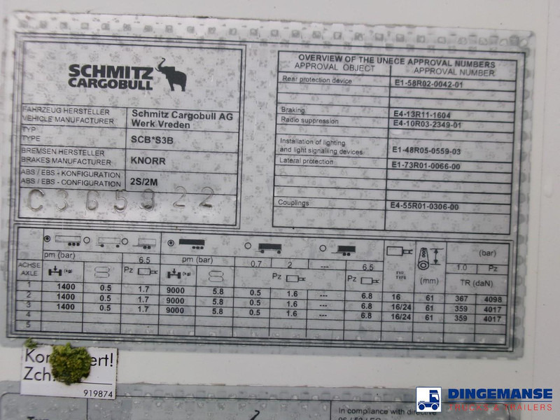 Semi-trailer berpendingin Schmitz Cargobull Frigo trailer + Carrier Vector 1350: gambar 15 Semi-trailer berpendingin Schmitz Cargobull Frigo trailer + Carrier Vector 1350: gambar 15