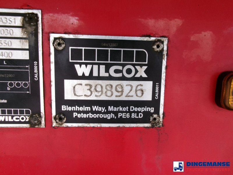 Semi-trailer jungkit WILCOX Tipper trailer alu 55 m3 + tarpaulin: gambar 15