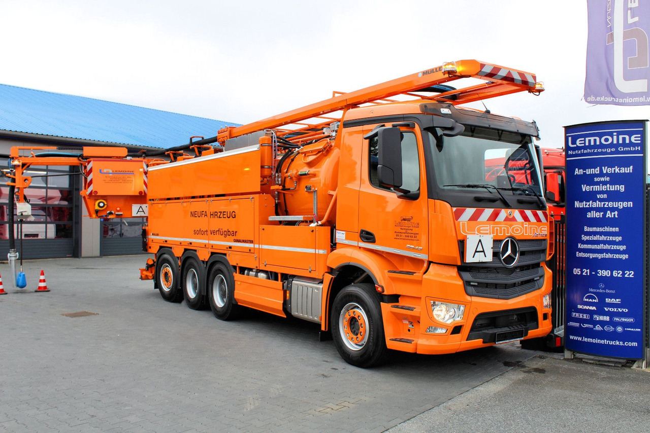 Mercedes-Benz Arocs 3551 8x4 Müller 16mCanalmaster F160EWA WRG - Truk vakum: gambar 1 Mercedes-Benz Arocs 3551 8x4 Müller 16mCanalmaster F160EWA WRG - Truk vakum: gambar 1