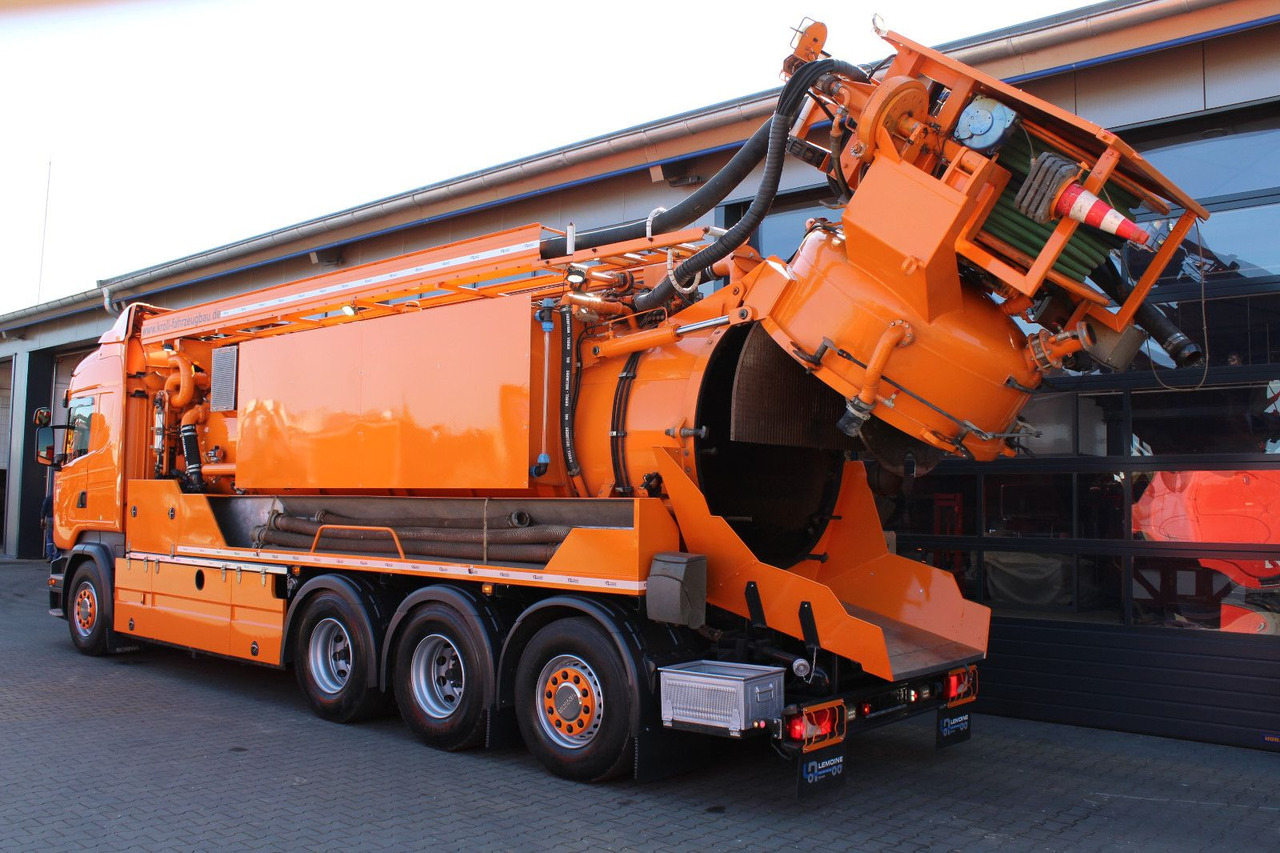 Truk vakum Scania R450 8x4 Kroll 19m³ Wasserrückgewinner Kombi-HD: gambar 12