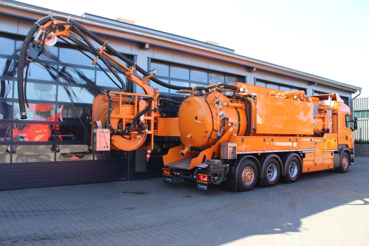 Truk vakum Scania R450 8x4 Kroll 19m³ Wasserrückgewinner Kombi-HD: gambar 7