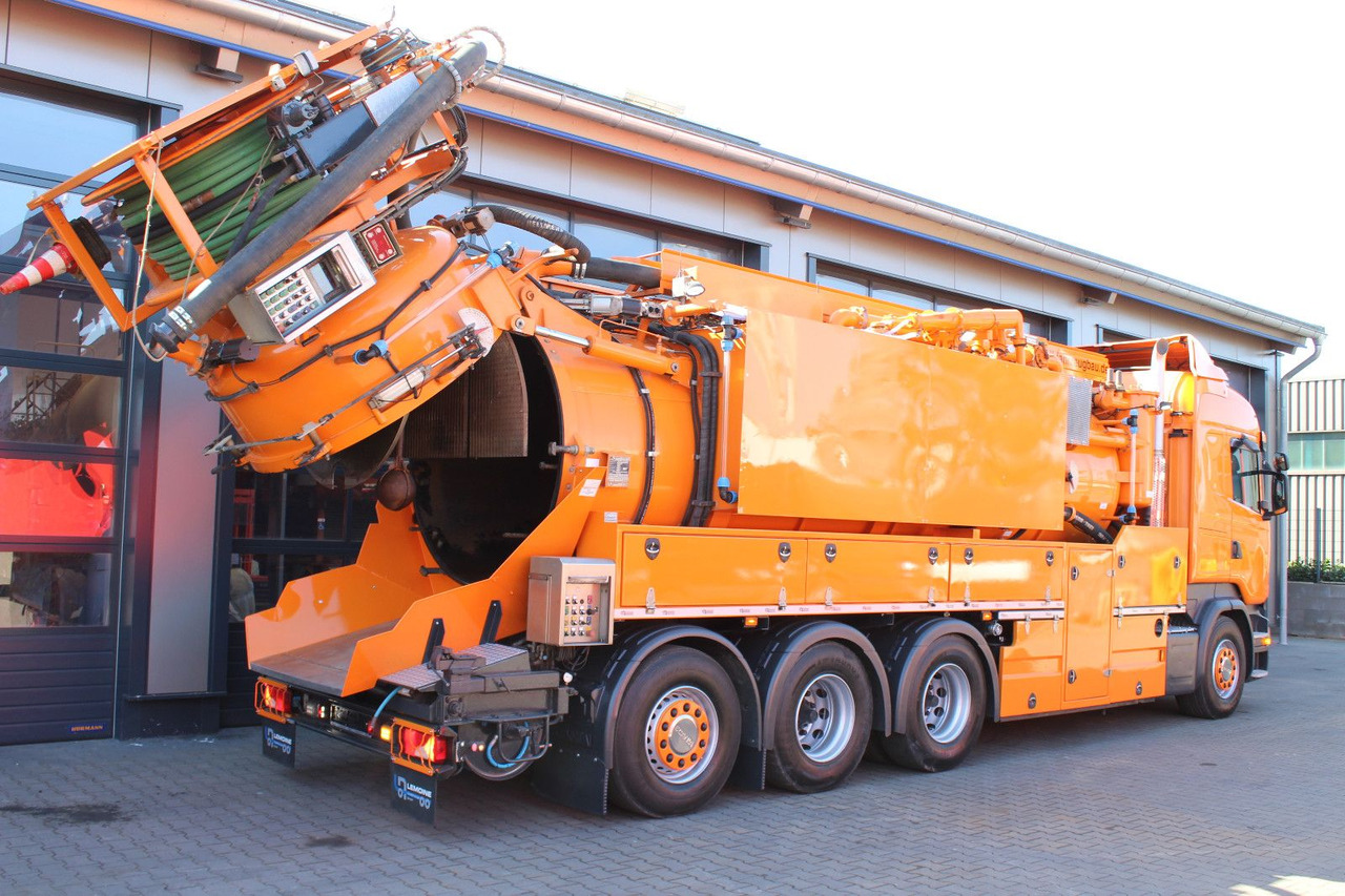 Truk vakum Scania R450 8x4 Kroll 19m³ Wasserrückgewinner Kombi-HD: gambar 8