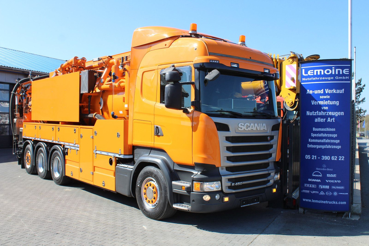 Scania R450 8x4 Kroll 19m³ Wasserrückgewinner Kombi-HD - Truk vakum: gambar 1 Scania R450 8x4 Kroll 19m³ Wasserrückgewinner Kombi-HD - Truk vakum: gambar 1