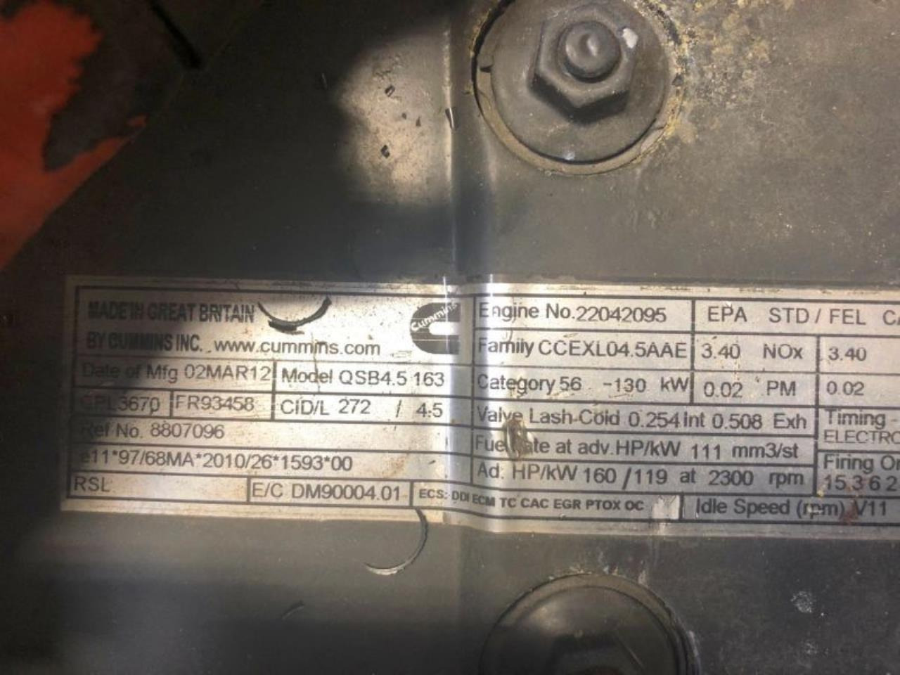 Cummins QSB4.5 163 - Mesin: gambar 3 Cummins QSB4.5 163 - Mesin: gambar 3