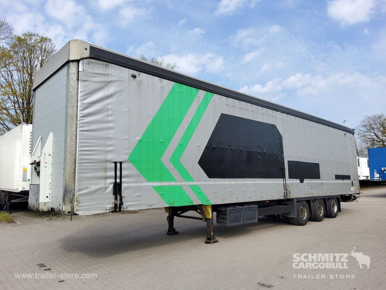 SCHMITZ Auflieger Curtainsider Mega - Semi-trailer dengan terpal samping: gambar 1 SCHMITZ Auflieger Curtainsider Mega - Semi-trailer dengan terpal samping: gambar 1