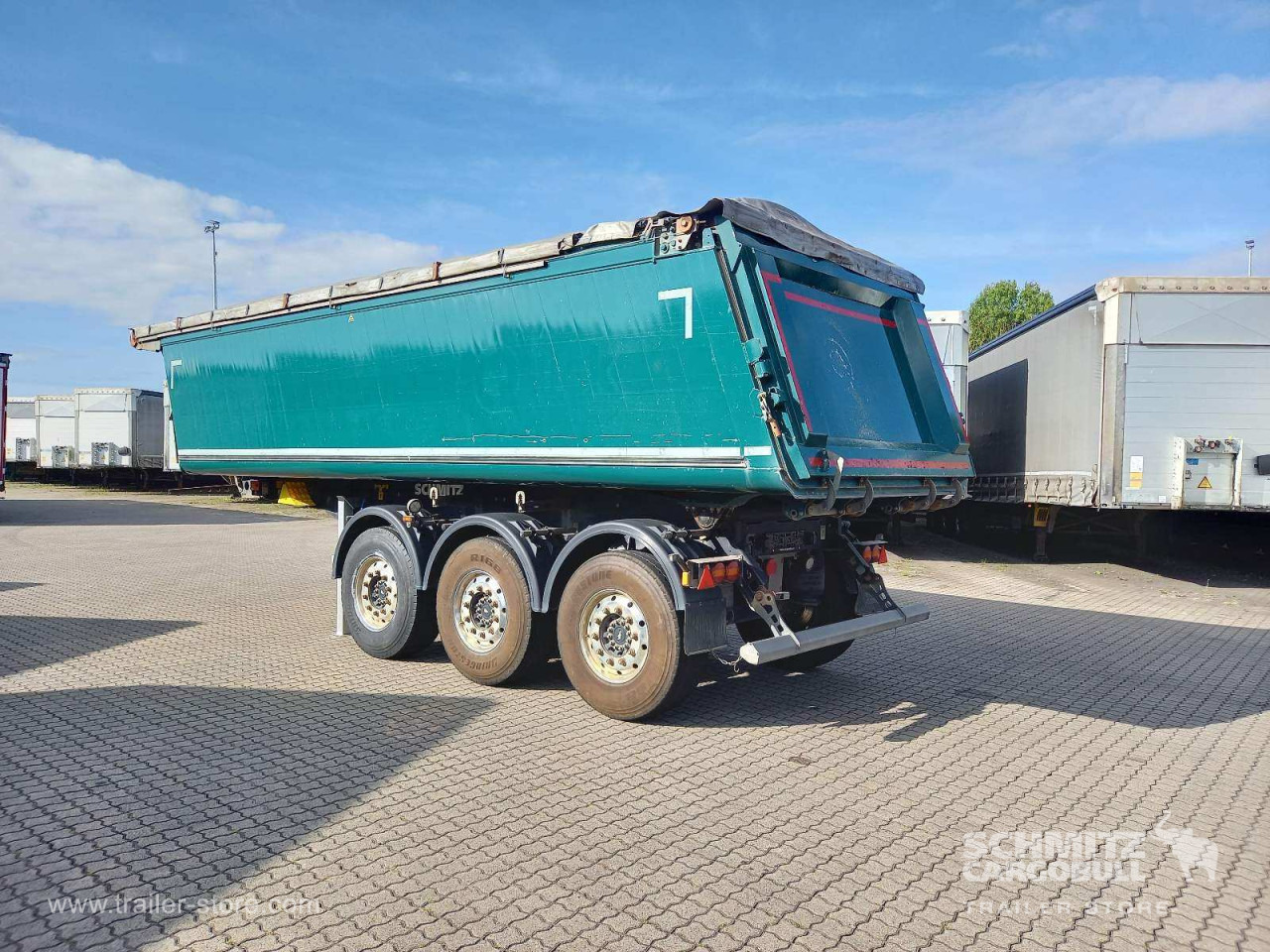 SCHMITZ Auflieger Kipper Alukastenmulde 27m³ - Semi-trailer jungkit: gambar 5 SCHMITZ Auflieger Kipper Alukastenmulde 27m³ - Semi-trailer jungkit: gambar 5