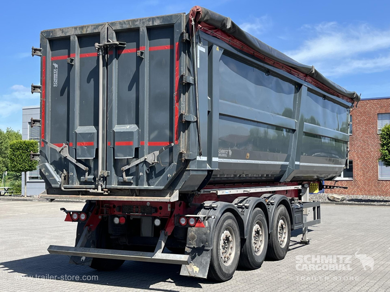 SCHMITZ Auflieger Kipper Stahlrundmulde 53m³ - Semi-trailer jungkit: gambar 4 SCHMITZ Auflieger Kipper Stahlrundmulde 53m³ - Semi-trailer jungkit: gambar 4