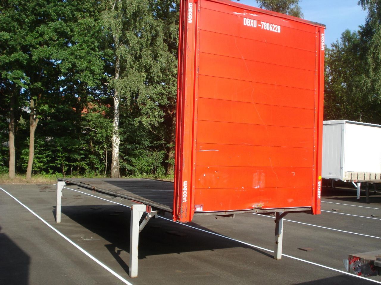 Wecon WPR 782 Jumbo Baustoff Plattform Plateau - Trailer flatbed: gambar 2 Wecon WPR 782 Jumbo Baustoff Plattform Plateau - Trailer flatbed: gambar 2