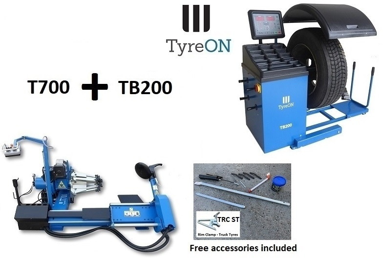 T700 2-speed 42 Inch truck tyre changer + truck / bus / car wheel balancer 200 kg wheel lift TB200 - Peralatan bengkel: gambar 1 T700 2-speed 42 Inch truck tyre changer + truck / bus / car wheel balancer 200 kg wheel lift TB200 - Peralatan bengkel: gambar 1
